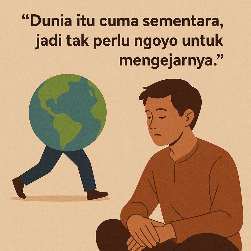 Diamnya Zuhud, Bisingnya Dunia